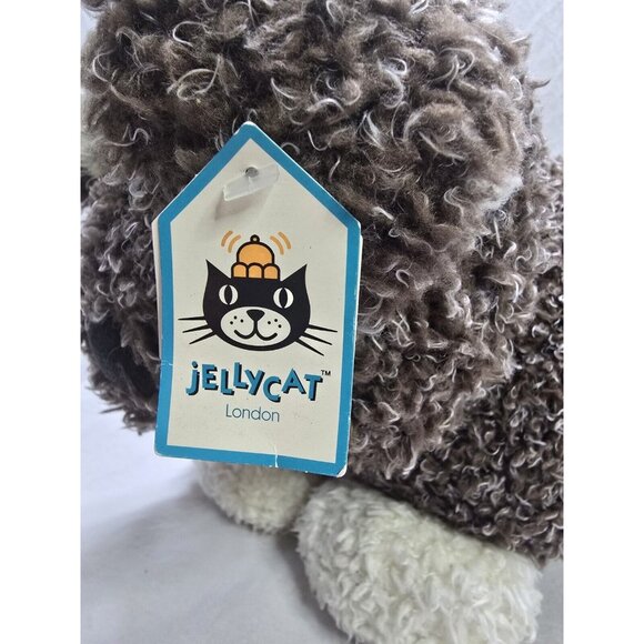 Jellycat Kush Puppy Dog Large Curly Plush Soft Toy Cushion - With Tags- Retired - Picture 2 of 14